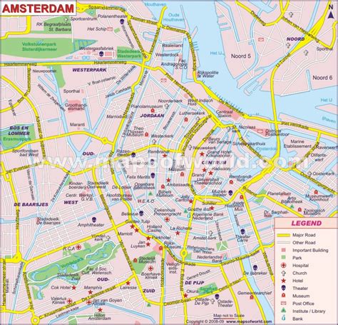 Found within the province of north holland, amsterdam is colloquially referred to as the venice of the north. Amsterdam Karte
