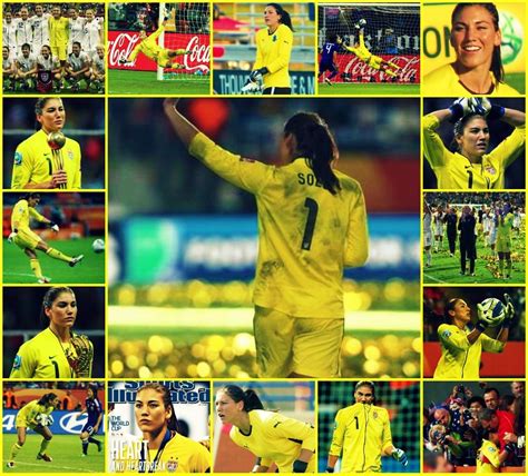 Elle joue alors comme attaquante. my hero: HOPE SOLO. in my favorite.. yellow. USWNT playing ...