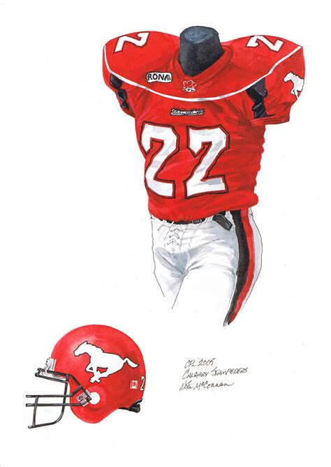 It was kind of a trade. Calgary Stampeders 2005 uniform artwork | This is a highly ...