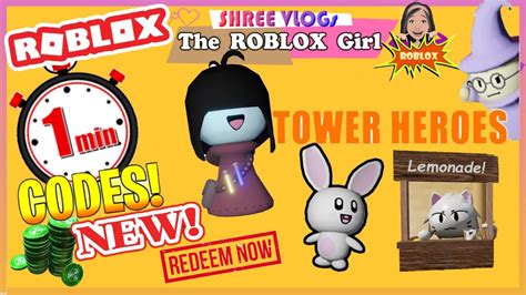 For how to redeem codes in tower heroes, you need to find the codes button on the screen. ⏱️ROBLOX Tower Heroes new Codes 🍄 in ⏱️60 Seconds! (New ...