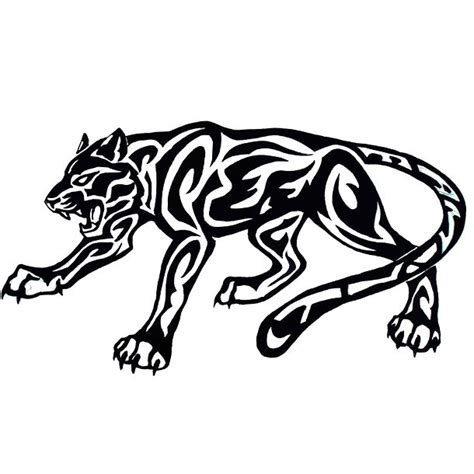 What kind of tattoo does a panther have? Tribal Jaguar Tattoo Design