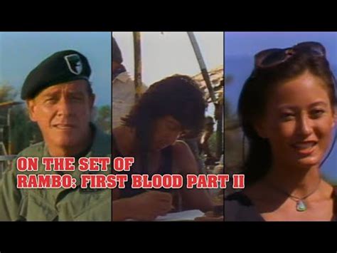 I've got a feeling there's a storm coming. "Rambo: First Blood Part II" - On-set interviews with the ...