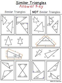 Identifying triangles as similar, congruent, or neither. Similar triangles worksheet pdf