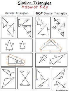 Ratio of corresponding sides = ratio of. Similar Triangles Sorting Activity FREEBIE! This similar triangles activity gets kids thinking ...