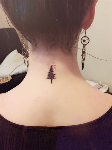 Sounds perfect wahhhh, i don't wanna. tree back of neck tattoo | Tumblr