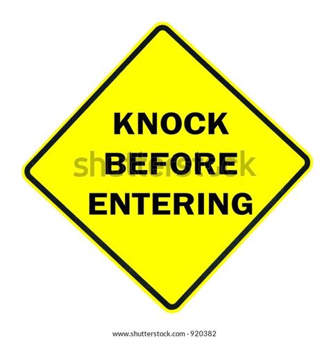 We did not find results for: Knock Before Entering Sign Isolated On Stock Illustration ...
