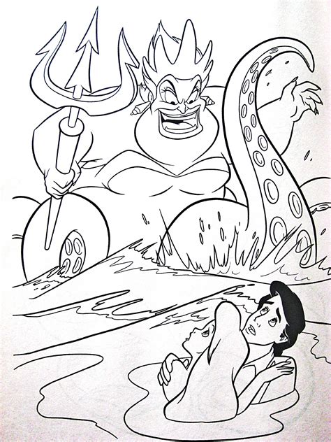 It's a completely free picture material come from the public internet and the real upload of users. Walt Disney Coloring Pages - Ursula, Princess Ariel & Prince Eric - Walt Disney Characters Photo ...