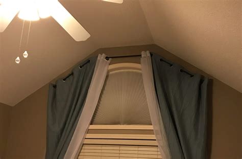 They have more window panes and can be built!t to up to six feet high and project outwards by two to three feet. Bay window curtain rod for half circle window - Frugal Thumb