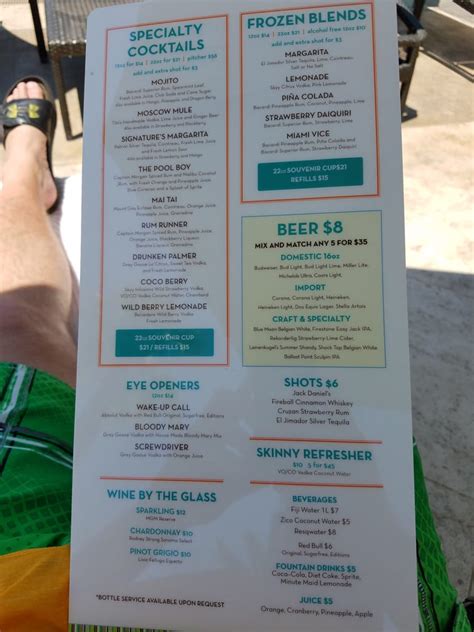 3635 las vegas blvd s #100 las vegas, nv ( map ). The Signature at the MGM pool menu. - Yelp