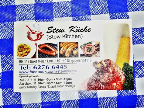 Read review of stew kuche, bukit merah / redhill / alexandra by kumory: Stew Kuche | Ivan Teh - RunningMan