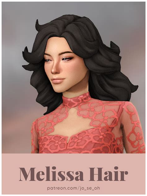 Melissa Hair | Josh (jo_se_oh / joshseoh) on Patreon Sims 4 Mm Cc, Sims ...