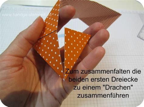 Origami is the japanese name for the art of paper folding. Anleitung Origami Goodie aus Designerpapier | Origami für ...