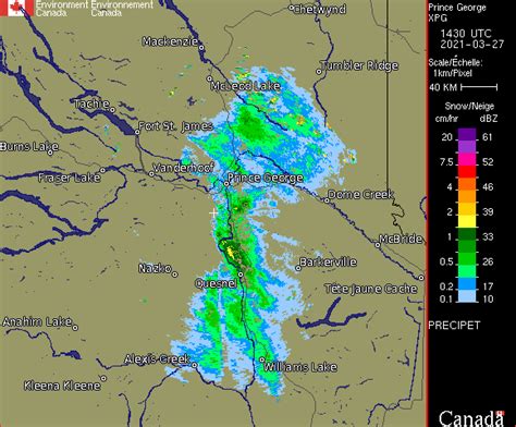 Their primary purpose is the early detection of precipitation. Weather Radar - Prince George, BC - Environment Canada