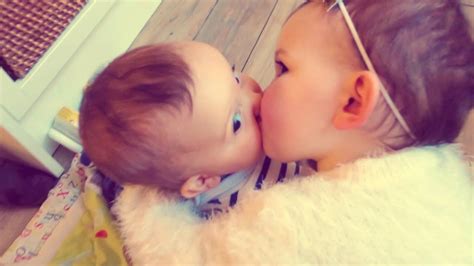 Caelan and daymon (1yr old twins) were in the kitchen playing. Pin by Mohammed Saad on Funy | Baby images, Baby kiss, Baby