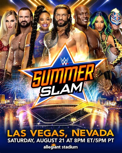 Cena is here for a minute, trying to pop a few ratings and also getting the benefit of doing a little. WWE SummerSlam To Take Place at Allegiant Stadium