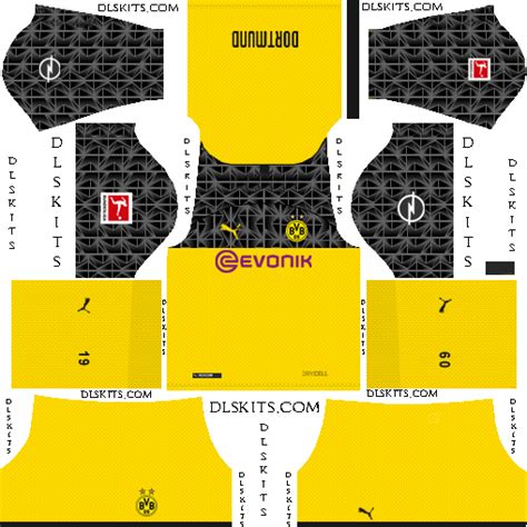 Its nicknames include die borussen, die schwarzgelben( the black and yellows), der bvb (the bvb). Borussia Dortmund 2019-2020 Dream League Soccer Kits & Logo | Borussia dortmund, Dortmund ...