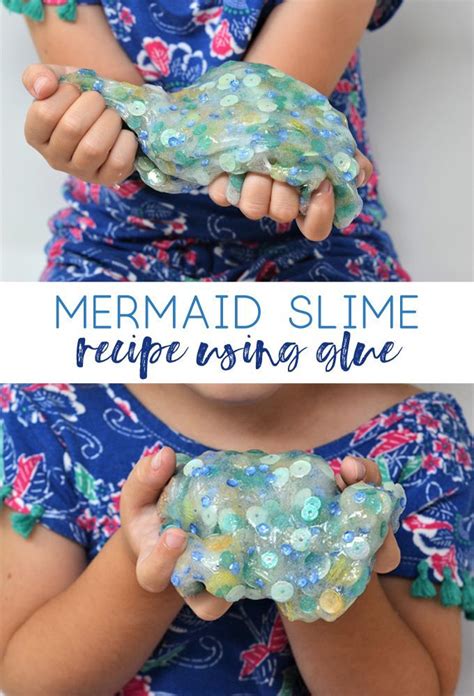 Create your own silky skin magic with this diy mermaid sugar scrub. Elmers Glue Mermaid Slime Recipe {An Easy Summer Kids ...