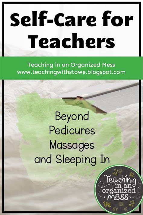 This journal is not only full of ideas for self care, but it helps you build solid habits that you can incorporate into your daily life to help you be the best you can be for your students. Teaching in an Organized Mess: Teacher Self-Care