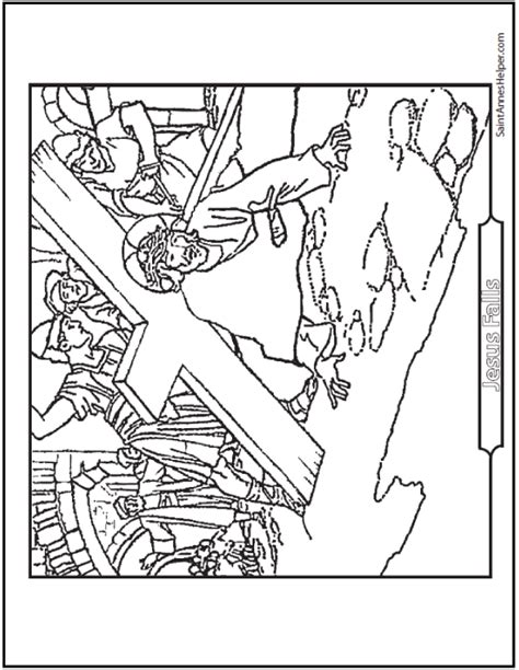 These coloring pages often feature simple. 14 Stations Of The Cross PDF Booklet To Print By St ...