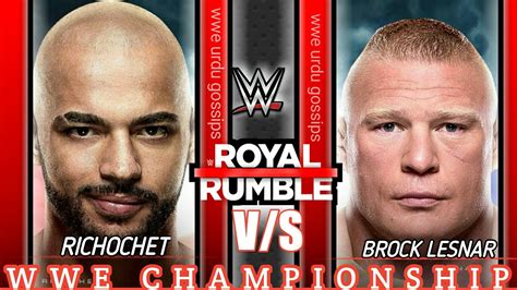 Women's royal rumble bray wyatt vs. Brock Lesnar vs Richochet Match at WWE Royal Rumble 2020! WWE Royal Rumble 2020 Match Card ...