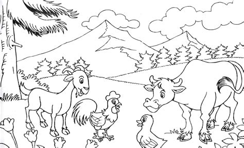 Sebuah pemandangan alam dari perpaduan berbagai objek dengan hasil yang mengesankan. sketsa gambar pemandangan alam yang indah | Kreasi Dunia ...