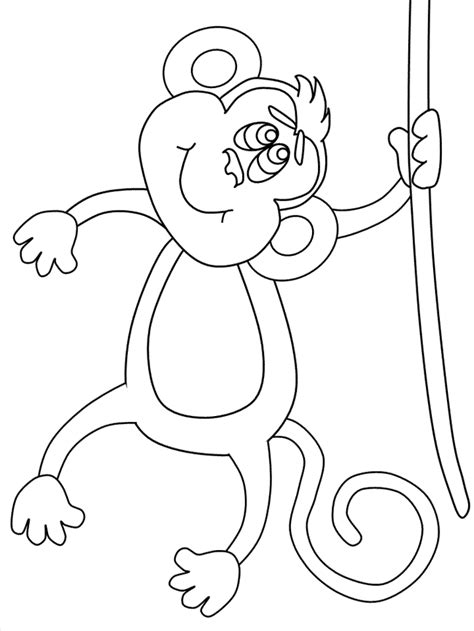 Imagenes de monos para colorear. Dibujos de changos para colorear e imprimir - Imagui