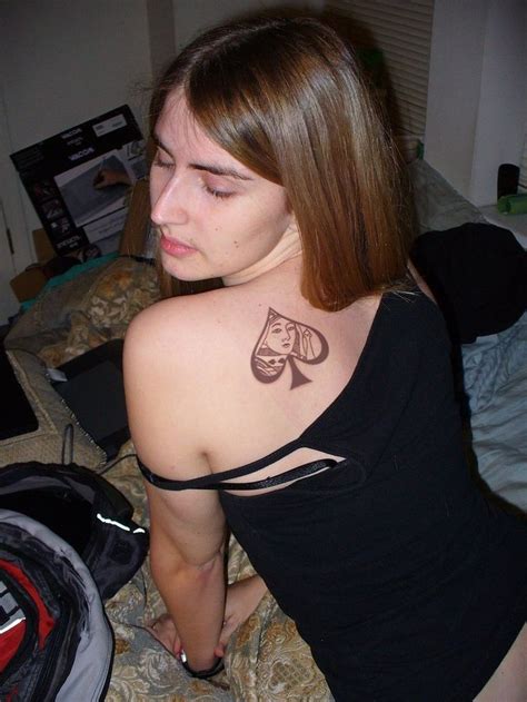 Generally a male who prefers black women. Girl With Queen Of Spades Tattoo | Queen of spades tattoo ...