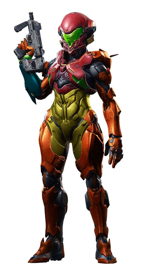 Vale repainted with Samus Aran's colorset, as requested! | Halo armor, Halo cosplay, Halo 5
