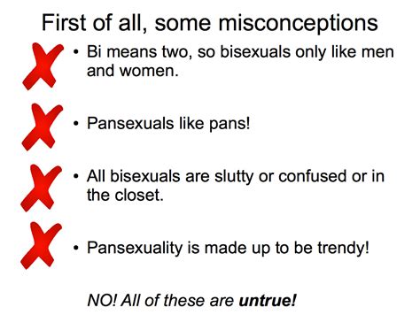 But others see bisexuality as simply a way of describing those who are not exclusively sexually attracted to one specific gender, seeing it used interchangeably with the term pansexual. LGBT lgbtq feminism bisexuality pansexuality ...