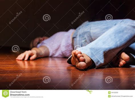 A drunken uncle shot his nephew. Victim Stock Photos - Image: 34122203