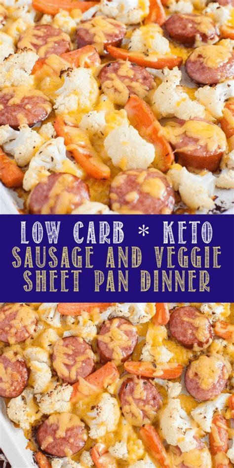 It's not easy to maintain a healthy weight. LOW CARB KETO SAUSAGE AND VEGGIE SHEET PAN DINNER | Sheet ...