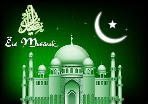 Eid mubarak 2021 accept my deep heart prayers for you successful life onn this day of eid wish you a happy eid 2021. Eid mubarak with Islamic building background vectors 09 ...