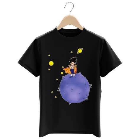 2 disponibles identiques prix à la pièce. T-shirt Enfant Noir Dragon Ball Z - DBZ parodique Végéta ...