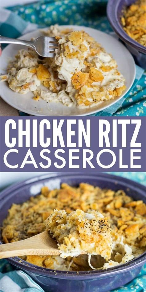 The buttery ritz cracker top and bottom crusts offer surprising flavor and texture, and the rich and creamy sauce is unbelievably easy to make. Chicken Ritz Casserole | Recipe | Chicken recipes ...