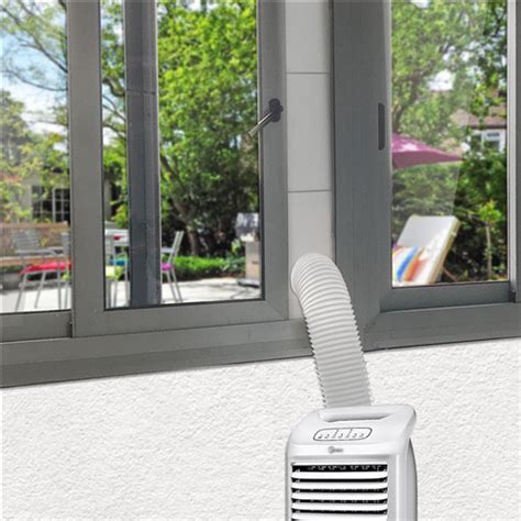 The simplest technique to vent a portable air conditioner via a door is a sliding door. Portable Air Conditioner Window Seal Plates Kit, Plastic ...