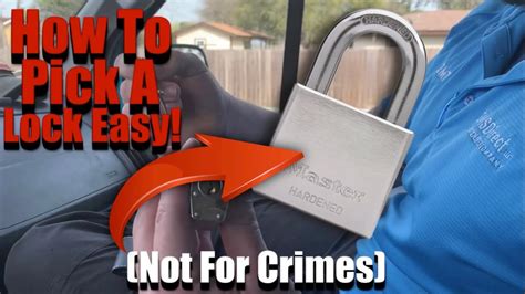 So, open that collar with a screwdriver. How To Pick a Lock Easily! - YouTube