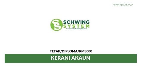 Maklumat kekosongan ini adalah seperti yang diiklankan. Jawatan Kosong Terkini Schwing System ~ Kerani Akaun ...