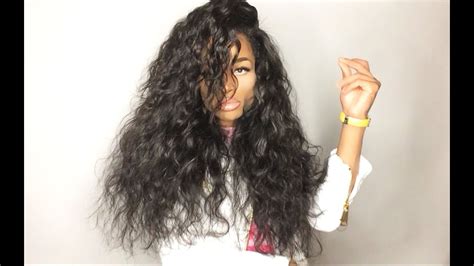Curly natural wavy short wig black pixie cut brazilian hair cheap wigs for women. HerHairCompany.com | Brazilian Wavy Review - YouTube