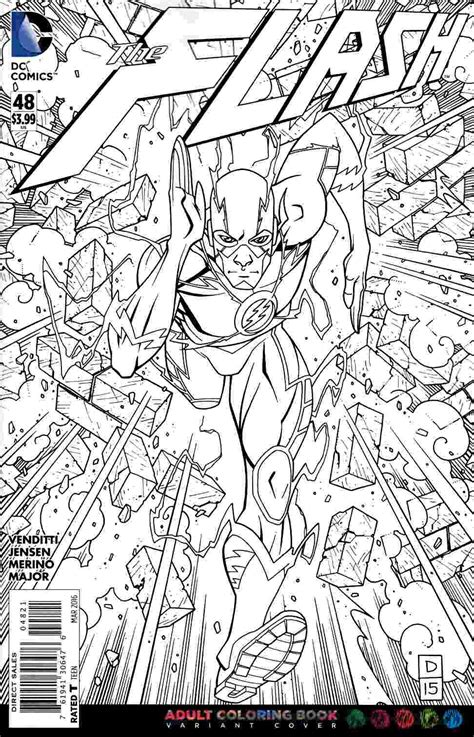 Cute elf coloring pages gallery. Flash #48 Adult Coloring Book Variant Cover [DC Comic ...