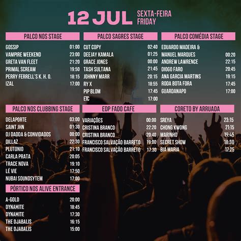 Das festival findet seit 2007 statt und zählt zu einem der bedeutesten rockfestivals in portugal. Faltam 2 dias.... NOS Alive 2019 - Júlia, de Bem com a Vida