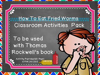 Difficulty level of word puzzles: How to Eat Fried Worms Activity Pack by Ms-Lies | TpT