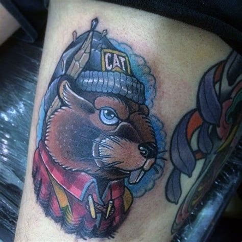 Beaver tattoo studio is a friendly shop that offers professional tattoo and piercing services. 40 Beaver Tattoo Designs For Men - Semi Aquatic Rodent Ink ...