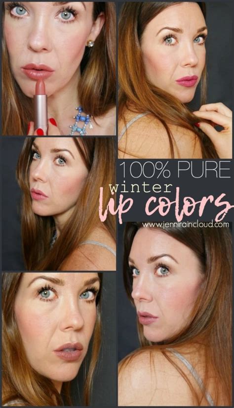 The first thing i noticed about the lipstick was the sweet pomegranate scent, they smells amazing. 100 Percent Pure's Winter Lip Colors! - Jenni Raincloud