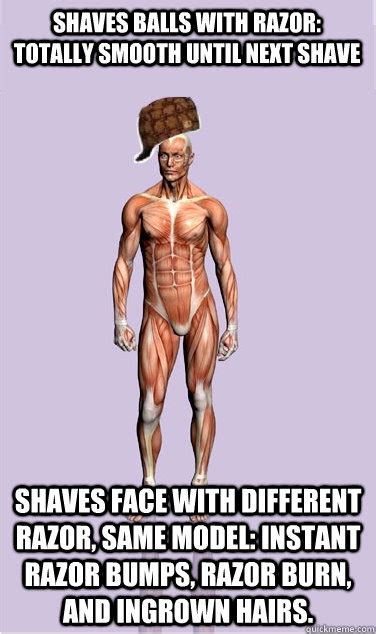 The full manscaping guide (with pictures). Shaves balls with razor: totally smooth until next shave Shaves face with different razor, same ...