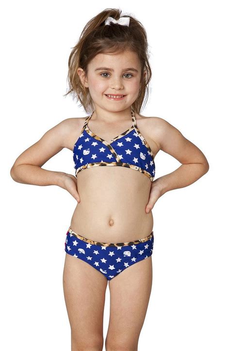 You can never have too many friends. Hello Kitty Girls' Stars & Stripes Halter Bikini Two Piece ...