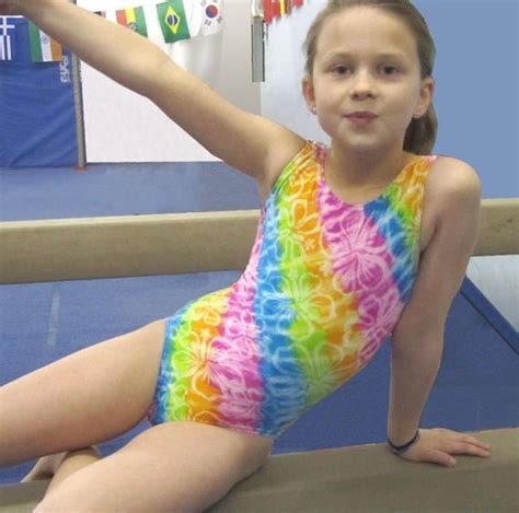 Is this the most extreme camel toe you've ever seen. Girls Gymnastics Leotard Child size 6 rainbow pink by ...