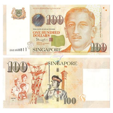 Convert from sgd to inr and also convert in a reverse direction. Singapore 100 Dollars, 1 Diamond, 2016, P-50, UNC
