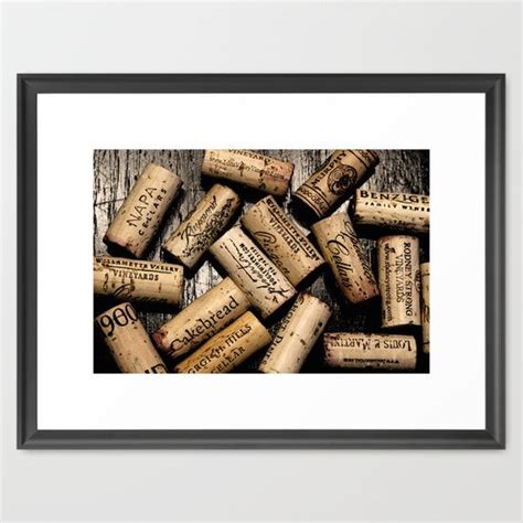 Looking for the ideal wine picture frames to express yourself? Wine Corks Framed Art Print | Wine cork frame