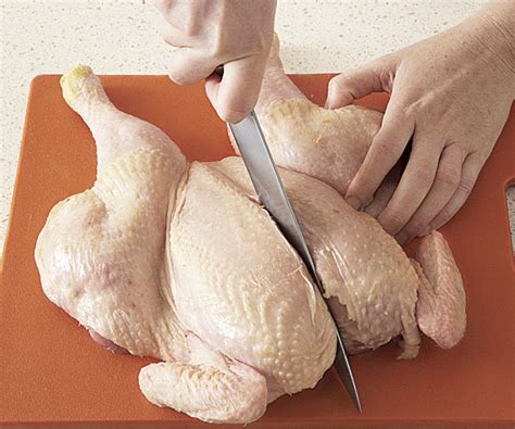 Cutting chicken breast into strips helps the chicken meat be well cooked under the medium heat of stir fry. How to Cut a Chicken into Pieces - Article - FineCooking