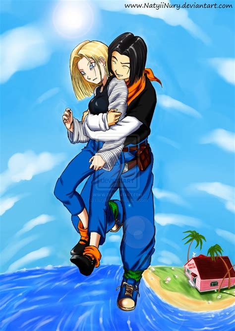 Back to dragon ball, dragon ball z, dragon ball gt, or dragon ball super. Android 18 and 17 ♥ by NatyiiNury.deviantart.com | DBZ ♥ | Pinterest | Android 18, Art and Android